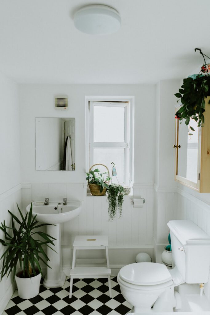 Restored claw-foot tub bathroom