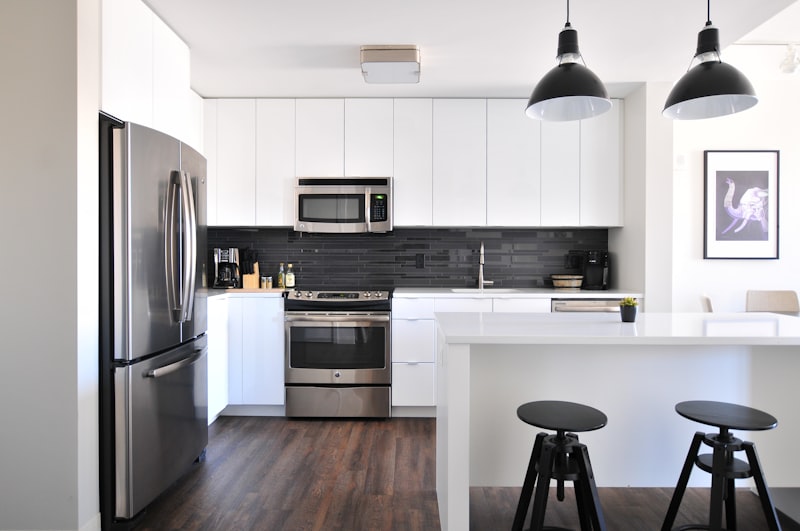 Open kitchen with island